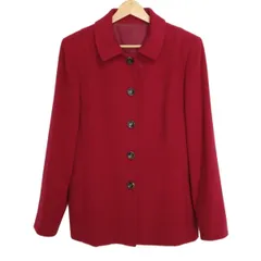 Leilian(レリアン) コート サイズ11 M レディース - レッド 長袖/秋/冬