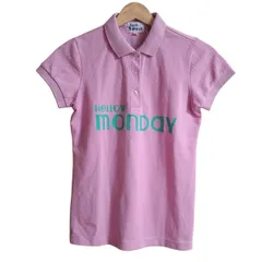 JackBunny!!(ジャックバニー) 半袖ポロシャツ サイズ0 XS レディース - ピンク×グリーン