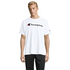チャンピオン メンズ トップス Tシャツ ロゴ グラフィック Mens Champion Logo Graphic Tee White ホワイト