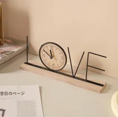 新品未使用品　ハンドメイド　かわいいLOVE文字置時計