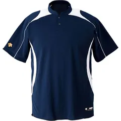 DESCENTE(デサント) ベースボールシャツ 野球 ソフトボール ベースボールＴシャツ (jdb110b-dnsw)、(DNSW)Dネイビー×Sホ