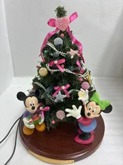 ディズニーミッキー＆ミニーライト付　ミニツリー