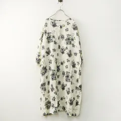 エリフェ ELLIFE 麻ブーケPTドルマン2WAYワンピース F｜ベージュ トップス フラワー 花柄 シャツ【2400014838336】