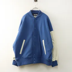 ニコアンド niko and ... ウーリーモードスタジャン L｜ブルー トップス スタジアムジャンパー アウター ブルゾン【2400014828535】
