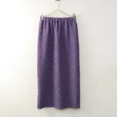 ショコラフィネローブ chocol raffine robe クリンクル スカート F｜パープル ボトムス ロング【2400014820560】のサムネイル