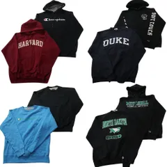 古着卸 まとめ売り チャンピオン Champion スウェット 8枚セット (メンズ M ) アーチロゴ ハーバード カレッジ 前V 中古 古着 ND8741