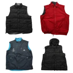 古着卸 まとめ売り ブランドMIX ヘビー ベスト 4枚セット (メンズ XL /2XL ) リーバイス オールドネイビー チャップス 中古 古着 ND8921