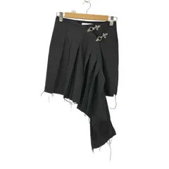 エイチアンドエム H＆M アシンメトリープリーツフレアスカート  レディース  36