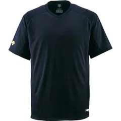デサント DESCENTE ベースボールTシャツ 野球 ソフトJRベースボルTシャ (jdb202-blk)、ブラック