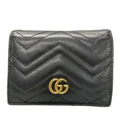 GUCCI(グッチ) コインケース GGマーモント 466492 黒 レザー
