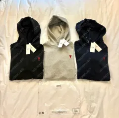 アミ スモールハート ロゴ フーディー 3 COLOR ユニセックス