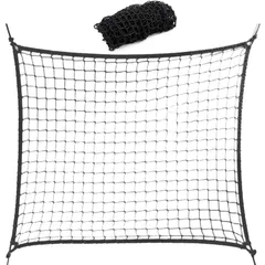 Gavit ゴルフネット ゴルフ練習 防球ネット 安全ネット 2m×2m 練習用 折りたたみ 収納 室内外 ゴルフ 野球 ポリエステル ラッセル 網 マス目 2.5cm 黒 のサムネイル