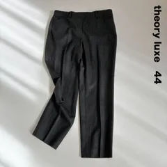theory luxe セオリーリュクス☆CHECKED FLANNEL/AMRAH チェック柄クロップドパンツ 44 大きいサイズ フランネル