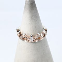 研磨済】 JUSTIN DAVIS ストーン クラウン リング 13号 ジャスティン