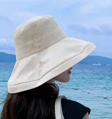 帽子 レディース UVカット 折りたたみ 大きいサイズ 風で飛ばない 紐付き 日よけ HAT 紫外線カット つば広