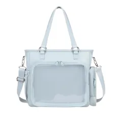 [Liebendo] 3WAY 痛バッグ 痛バ リュック ショルダー バッグ ハンドバッグ レディース 推し活バック 肩掛け 可愛い 推し活 グッズ ぬいぐるみ 鞄 人気 おしゃれ かわいい いたバック a4 いたば ぬい活 オタ活 (スカイ [スカイブルー]