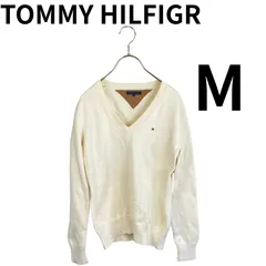 TOMMY HILFIGER アイボリー Vネックセーター M