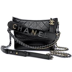 展示品】CHANEL ガブリエル ホーボー Gカード付 ショルダーバッグ 黒