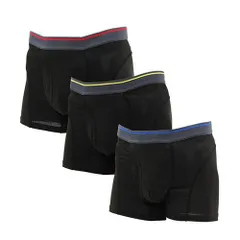 【アウトレット】 メッシュ 軽・中失禁 尿もれ用 吸水・消臭・抗菌プチサラボクサーパン 3色組（3枚：3色同サイズ×各1枚）