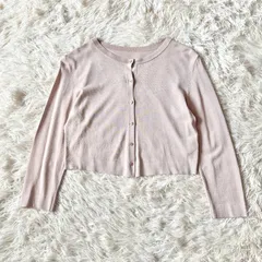 FOXEY NEW YORK　フォクシーニューヨーク　長袖カーディガン　羽織り　ピンクベージュ　38　M