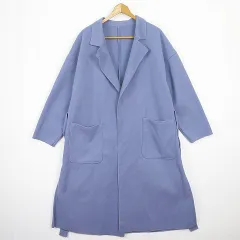 イング INGNI サイドスリット BIGロングコート M ライトブルー 2sa6739