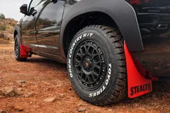 １６０プロボックス　マッドフラップミニ （レッド） 前後1台分　　　STEALTH（ステルス）