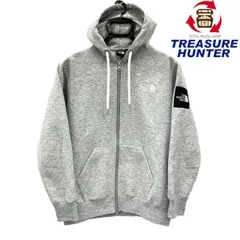 THE NORTH FACE (ザ・ノース・フェイス)　スクエアロゴフルジップ　パーカー　サイズS　ミックスグレー　NT62349  【100062780003】