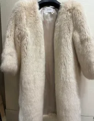 ゴールデングース GU ミドル ファージャケット 白 ファージャケット