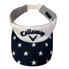 C425 Callaway キャロウェイ ゴルフ サンバイザー 星柄 ネイビー×ホワイト フリーサイズ