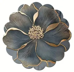 CAWKAY ランチョンマット グレーな牡丹型 花柄 北欧タイプ テーブルマット 滑り止め 防水 汚れ防止 耐熱 抗菌 食卓 装飾 おしゃれ (グレー（5枚セット）) [グレー（5枚セット）]