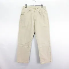 アバハウス ABAHOUSE パンツ ボトムス ストレート コットン ツイル 2 ベージュ ※EKM