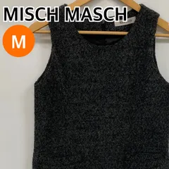 MISCH MASCH ミッシュマッシュ ワンピース ノースリーブ ミニワンピース グレー レディース Mサイズ 【CT2586】