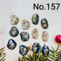 レジン　カボション　ハンドメイド　シェル　オリジナルパーツセット　No.157