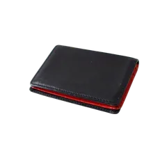 Whitehouse Cox ホワイトハウスコックス カードケース ブライドルレザー使用 イングランド製 黒 内側は赤 （w-2620130）