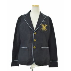 Ralph Lauren テーラードパイピングジャケット 金ボタン ポケット刺繍 