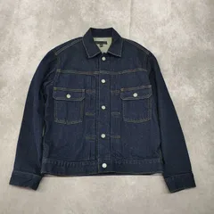 UNIQLO 2ndタイプ デニムジャケット　Mサイズ　ユニクロ　濃紺　ストレッチ　ジージャン　Gジャン　【0134】
