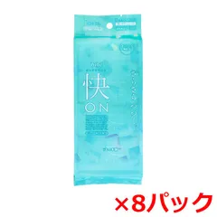 フェイス＆ボディ用シート iiもの本舗 bibi 快ON さらさらシート メントール無配合 シーソープの香り 携帯用 7枚 4個入り X8パック