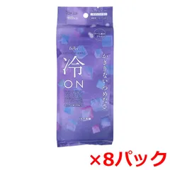 ボディ用シート iiもの本舗 bibi 冷ON 超ひんやりシート クール成分プラス ミントの香り 携帯用 7枚 4個入り X8パック