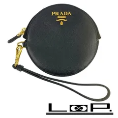 プラダ ■新同■ ラウンド コインケース 小銭入れ 財布 コンパクト サフィアーノ ブラック 1M1443 箱 【560835】8