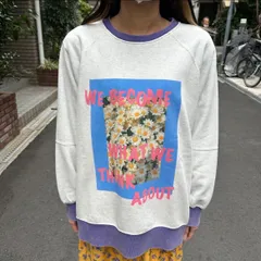 裏毛バイカラープリント プルオーバー(6542541)