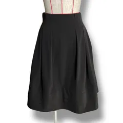 FOXEY NEW YORK フォクシーニューヨーク フレアスカート ストレッチ ブラック 黒 サイズ40 レディース 春 ゴーゴー古着マルイファミリー溝口店 22 No.518