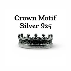 【抜群のエイジング】クラウン 王冠 Silver 925 刻印 90s Vintage Design Ring シルバー デザイン リング 8号 8.5号 ピンキー ユニセックス 一点もの