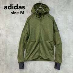 美品 adidas アディダス Z.N.E. クライマヒート フーディー パーカー フルジップ ジャケット スポーツ ウェア トレーニング フィットネス 指穴 サムホール ロゴ プリント ストレッチ 性 抜群 カーキ S94830 M サイズ ★ ■◇