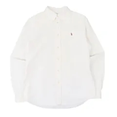 ポロ ラルフローレン 白 マルチポニー オックスフォード シャツ