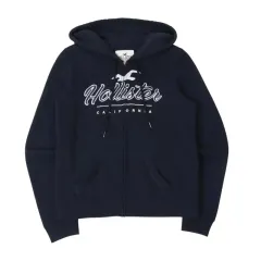 ホリスター ネイビー フードジップアップ