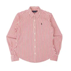 ポロラルフローレン ウィメンズ レッド ストライプ シャツ