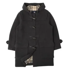 バーバリー ロンドン チャコール ウール ダッフル コート