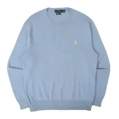 ポロ ラルフローレン ライト ブルー ピマコットン ニット