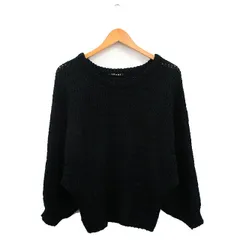 イング INGNI ニット セーター 長袖 シンプル ブラック 黒 /KT16