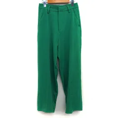 グレイル GRL ストレート パンツ センタープレス シンプル M グリーン 緑 /HT8